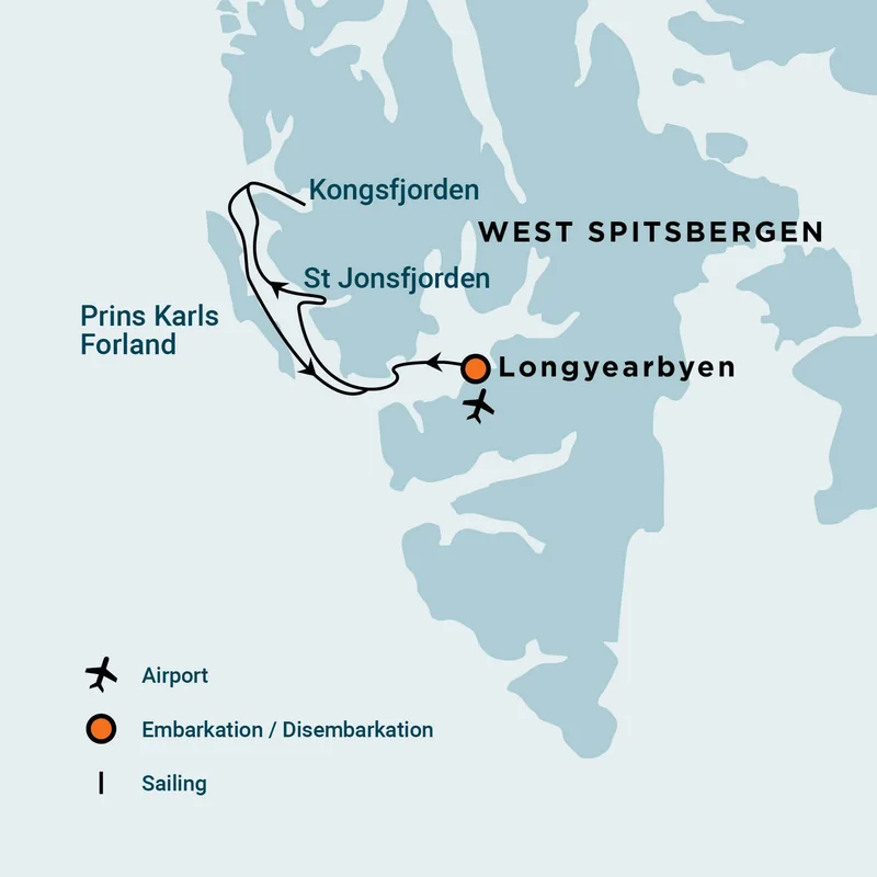 Alpine Peaks of Spitsbergen, Ski & Sail