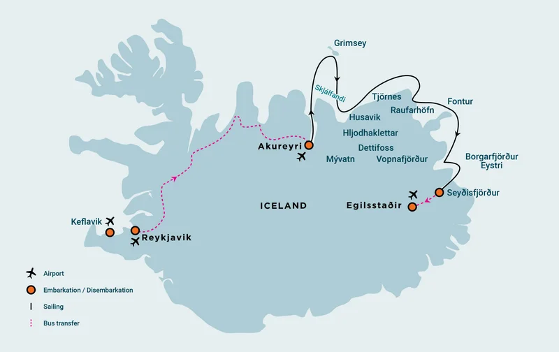 Northeast Iceland Explorer , Aurora Borealis, Hike & Sail - Incl. Bus back up