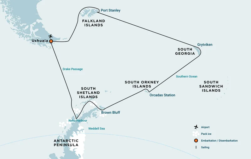 Falkland Islands - South Georgia - Antarctica