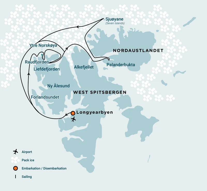 North Spitsbergen Explorer - Versatile landscapes, sea ice & wildlife - Summer Solstice
