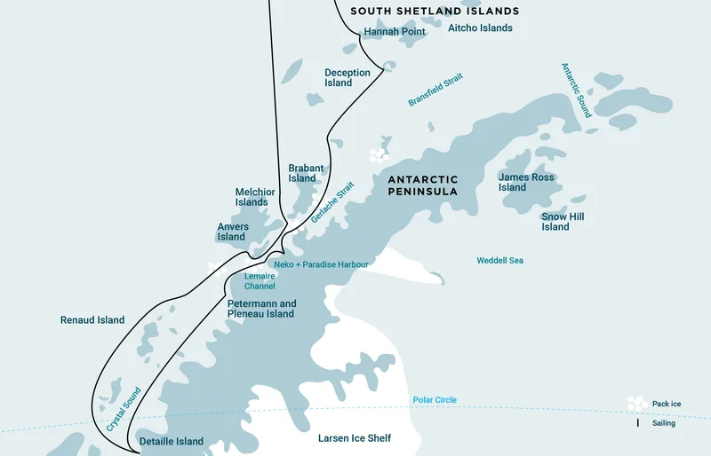 Antarctica - Polar Circle - Deep South Discovery voyage - Aurora Australis / Southern Lights