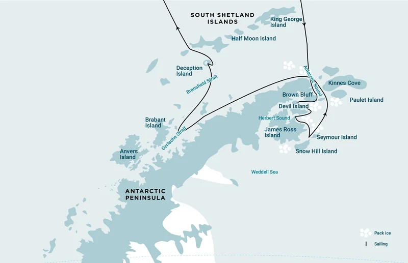 Antarctic Peninsula - Weddell Sea + Activity: Long Hikes