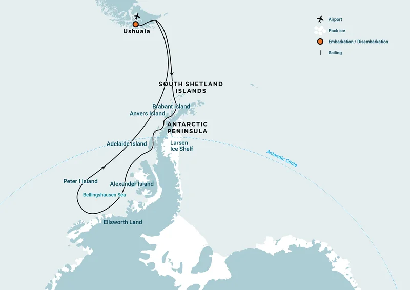 Bellingshausen Sea / Peter I Island + Ellsworth Land - incl. helicopters