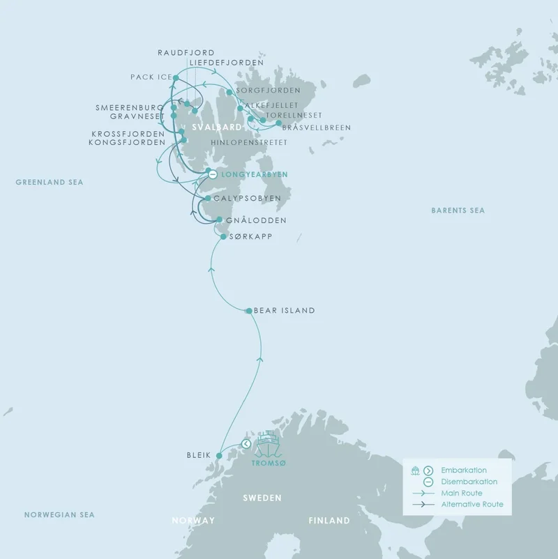 Tromsø, Arctic Circle & Svalbard