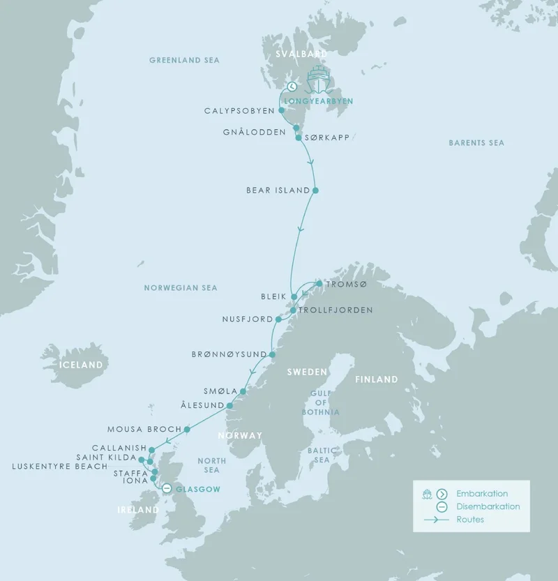 Svalbard, Arctic Circle & Scottish Isles