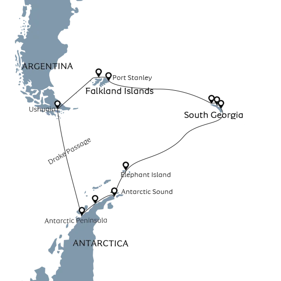 Antarctica, South Georgia & Falkland Islands
