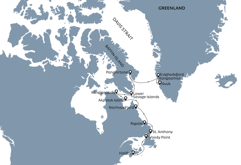 Autumn Northern Lights - from Greenland to Nova Scotia