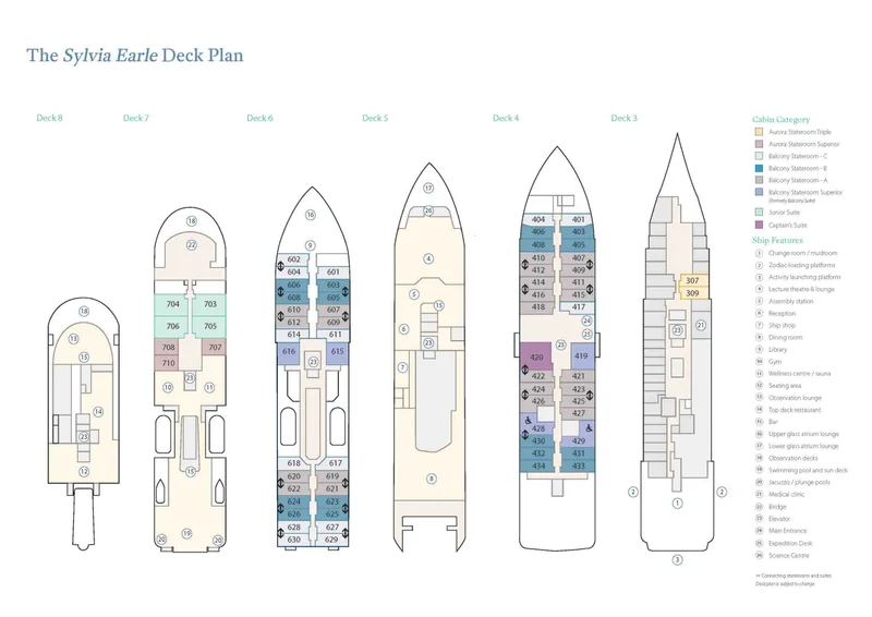Deck Plan | Sylvia Earle