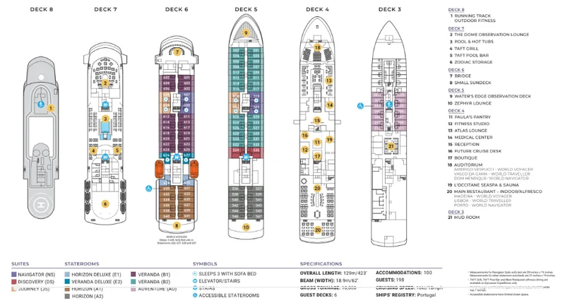 Deck Plans | World Navigator