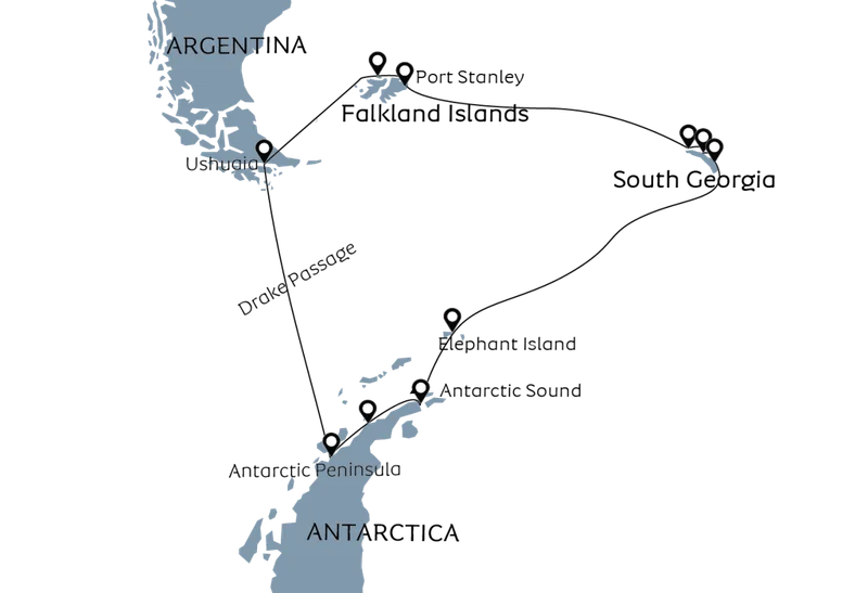 Epic Falkland Islands, South Georgia & Antarctica