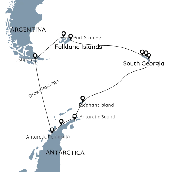 Falkland Islands, South Georgia & Antarctica