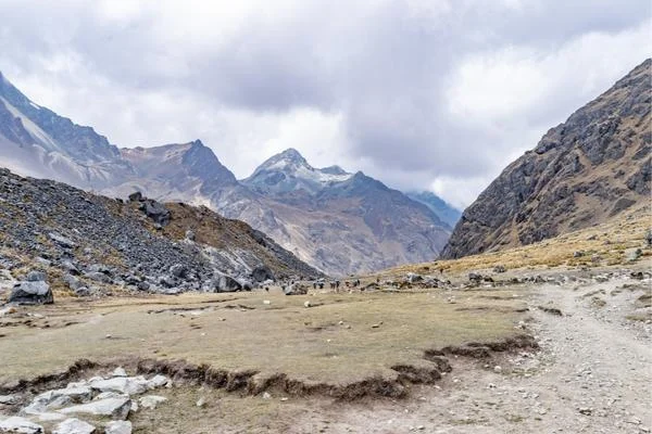 Salkantay trail in Andes Mountains Peru Salkantay trail in Andes Mountains Peru