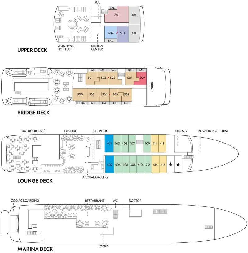 Deck Plans | National Geographic Gemini