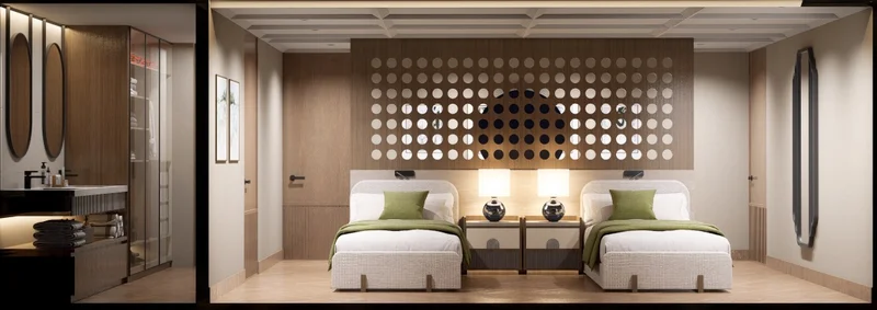 Twin stateroom| Grand Ocean Spray Catamaran Twin stateroom| Grand Ocean Spray Catamaran