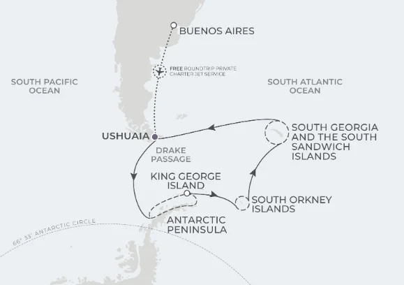Ushuaia Roundtrip 14 Nights