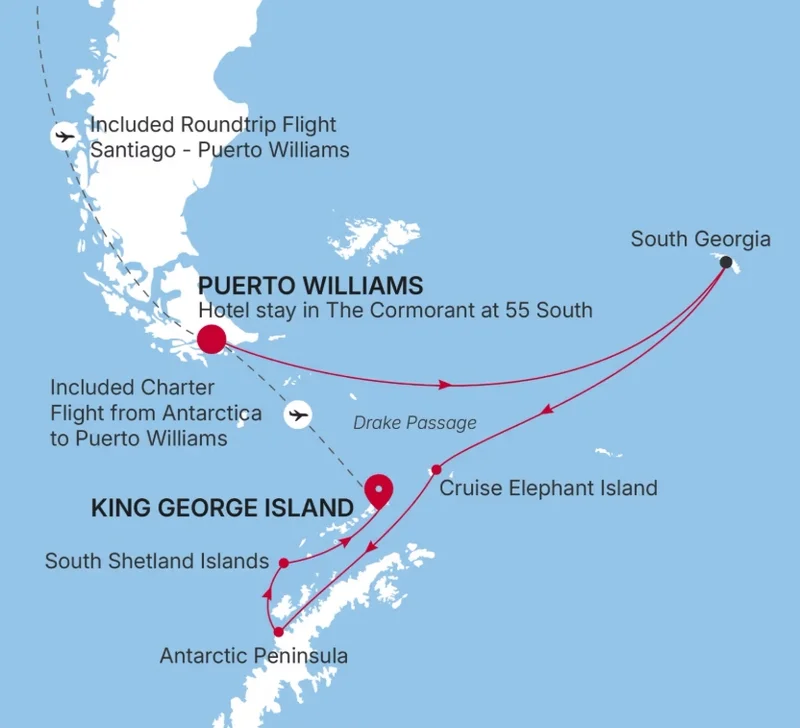 Antarctica & South Georgia: Sail & Fly the Drake Passage