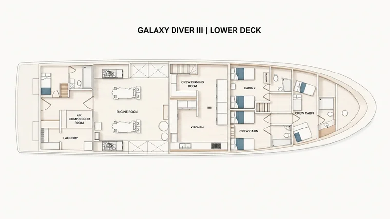 Lower Deck | Galaxy Diver III Lower Deck | Galaxy Diver III