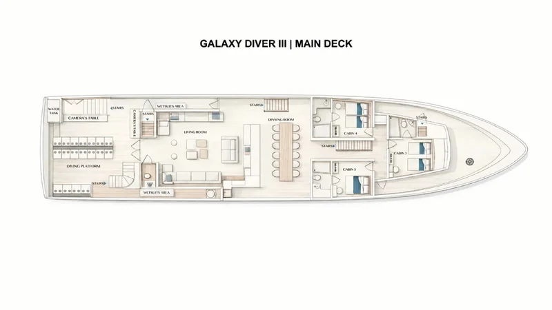 Main Deck | Galaxy Diver III Main Deck | Galaxy Diver III